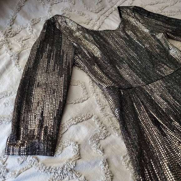 BABEL Black and Gold Dress size medium Smoke free home - Picture 11 of 12